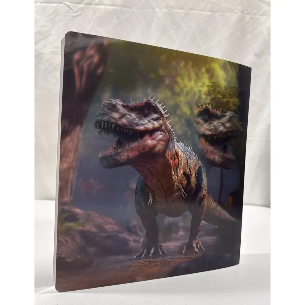 Pen + Gear 1 Inch 3 Ring Binder Dinosaur Lenticular Holographic 2 Headed T-Rex